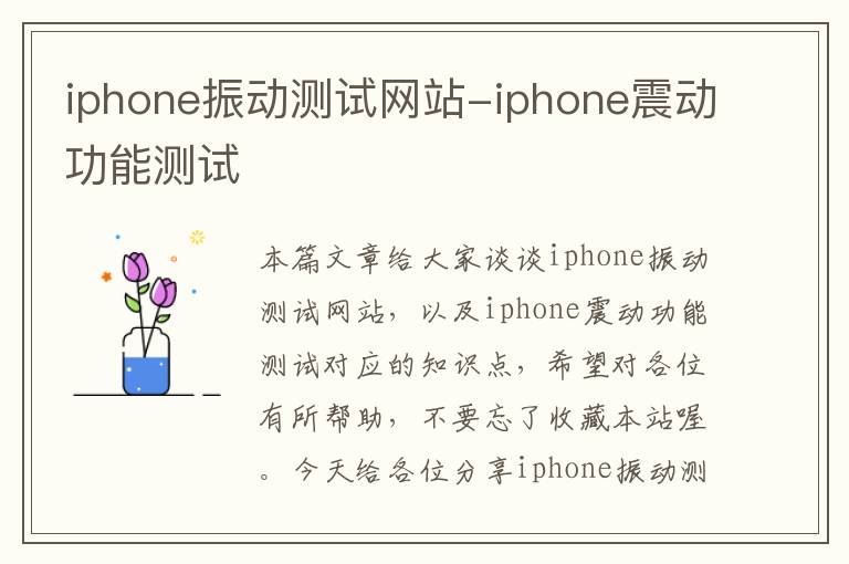 iphone振动测试网站-iphone震动功能测试