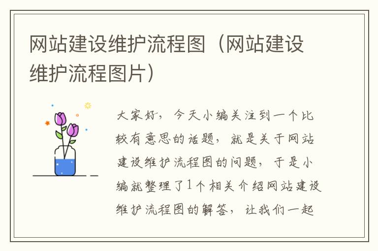 网站建设维护流程图（网站建设维护流程图片）