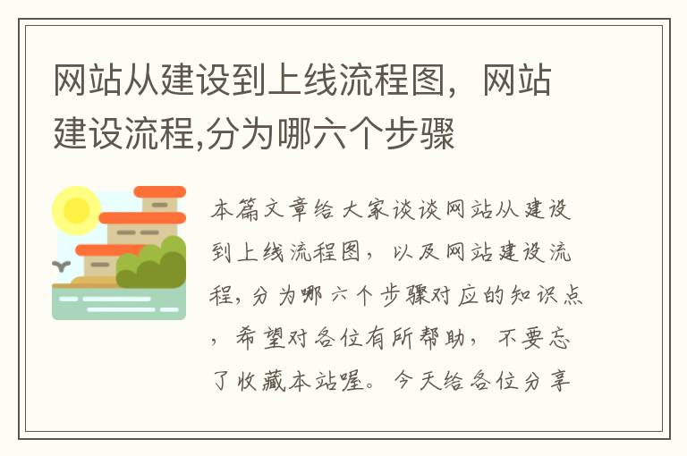 网站从建设到上线流程图，网站建设流程,分为哪六个步骤