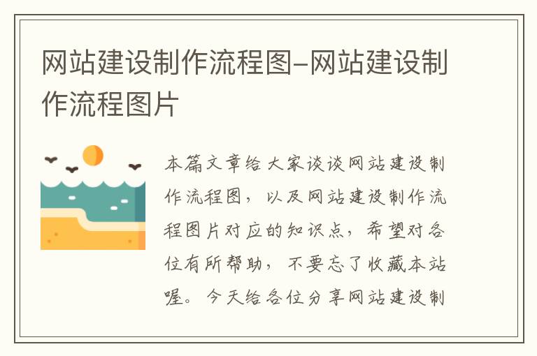 网站建设制作流程图-网站建设制作流程图片