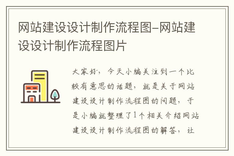 网站建设设计制作流程图-网站建设设计制作流程图片