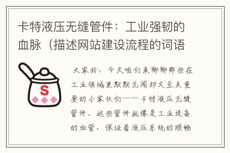 卡特液压无缝管件：工业强韧的血脉（描述网站建设流程的词语是什么）