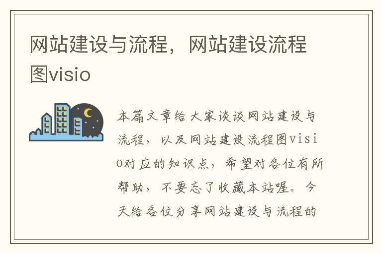 网站建设与流程，网站建设流程图visio