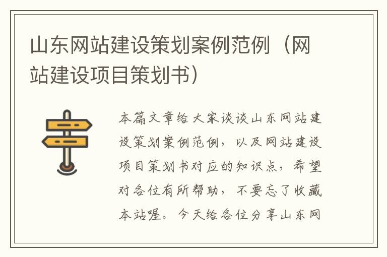 山东网站建设策划案例范例（网站建设项目策划书）