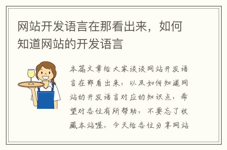 网站开发语言在那看出来，如何知道网站的开发语言